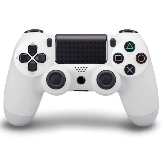 Control PS4 DualShock 4 inalámbrico blanco con panel táctil y conectividad Bluetooth genérico