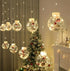 Cascada de Luces Navideñas de 3 metros con 10 bolas LED decorativas colgantes ideales para interiores y exteriores.