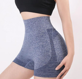 Panty levanta cola azul con control de abdomen y compresión para realzar la figura y mayor comodidad.