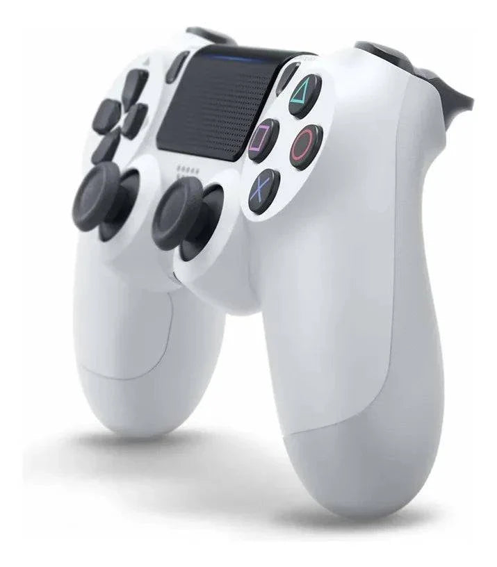 Control PS4 DualShock 4 genérico inalámbrico blanco con panel táctil y botones clásicos